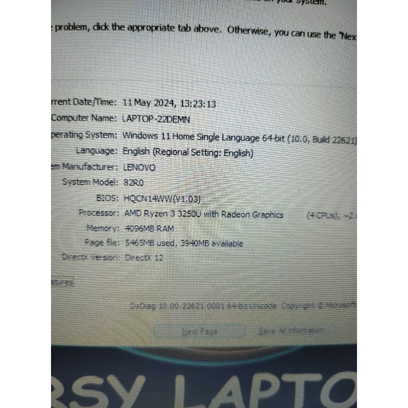 lenovo ideapad slim 1 ryzen 3 3250u full set