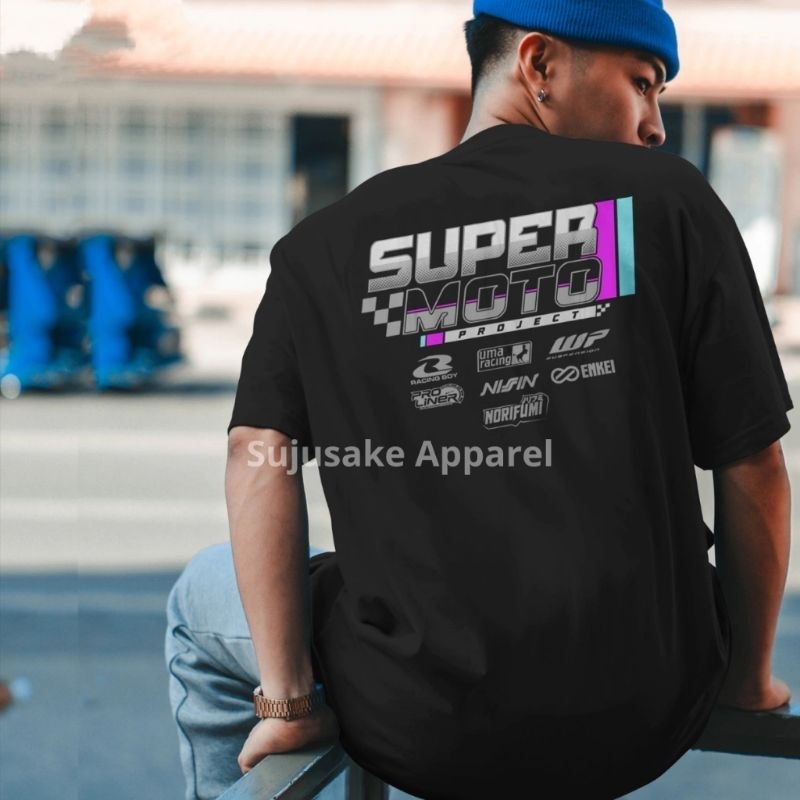 Baju Kaos Atasan Pria Supermoto Herex Style Race Klx Distro Original Sujusake Apparel