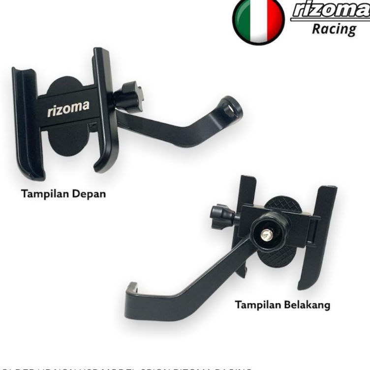 Rizoma Racing  Holder HP Model Non USB Spion Alluminium Alloy Rizoma Racing Original u C2A9