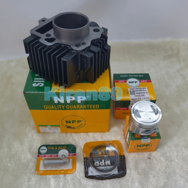 Blok seher cylinder boring set plus piston kit Shogun R Lama Shogun 110 Shogun Kebo 30D ORI NPP