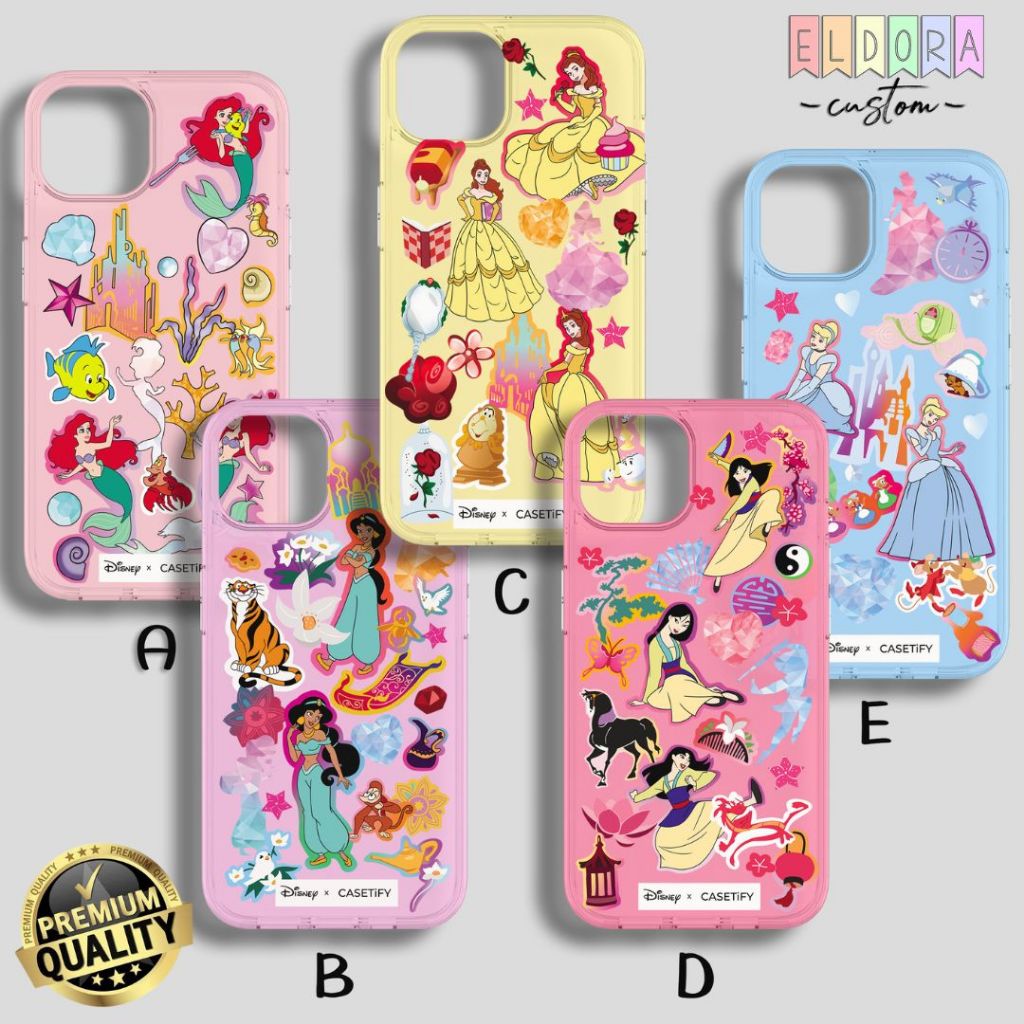 [SOFTCASE] Case Disney Princess Transparan Xiaomi Redmi A3 A2 A1 Note 13 Pro Note 13 Note 12 Pro Not