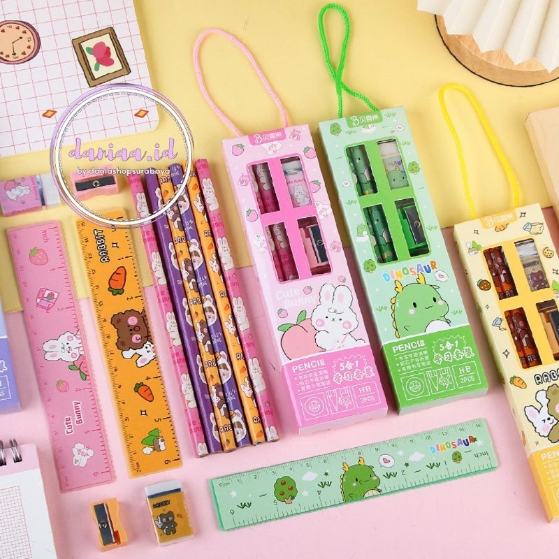 

Pensil IMPORT, Pensil Set isi 5, Alat Tulis, Alat tulis Pensil, Pensil Lucu, Pensil Motif