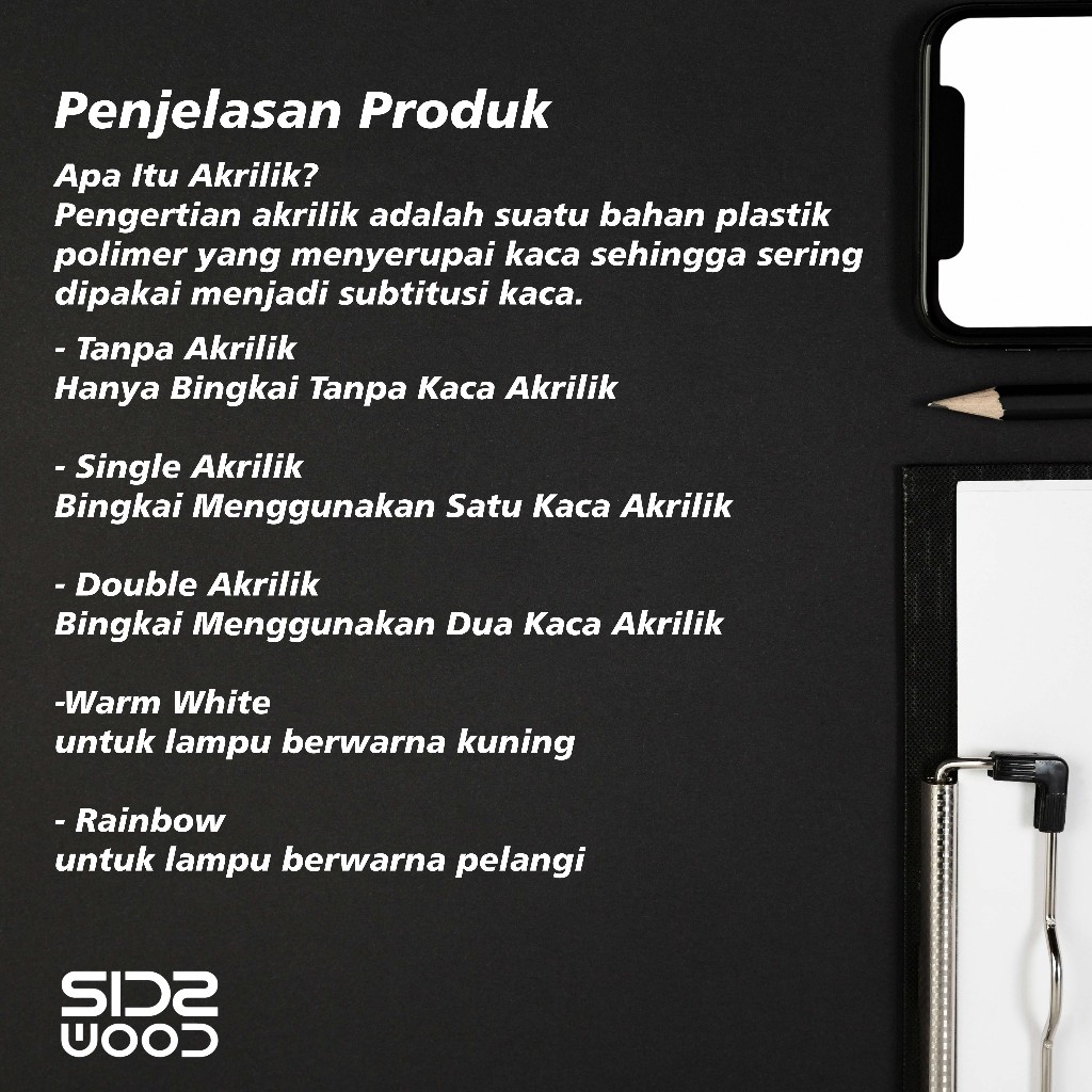 Bingkai 3D Kayu Akrilik A4 21x29.7 cm Bingkai Kayu Untuk Mahar Bingkai 3D Jati Belanda Figura Kayu