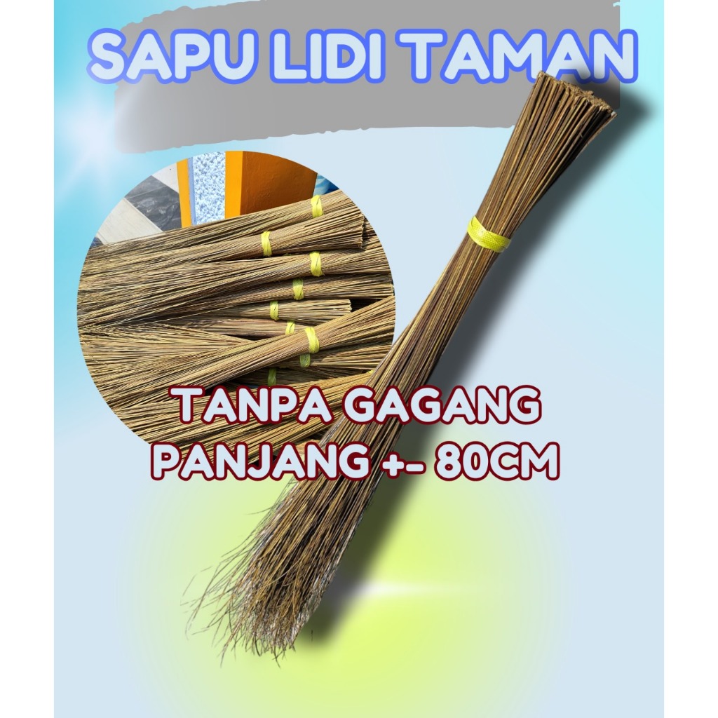 SAPU LIDI TAMAN TANPA GAGANG