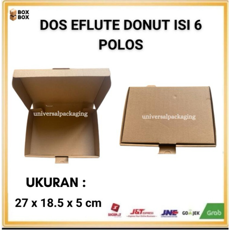 

Dos EFLUTE DONUT ISI 6 UK 27 x 18,5 x 5 cm | Dos Donut Kue Hampers