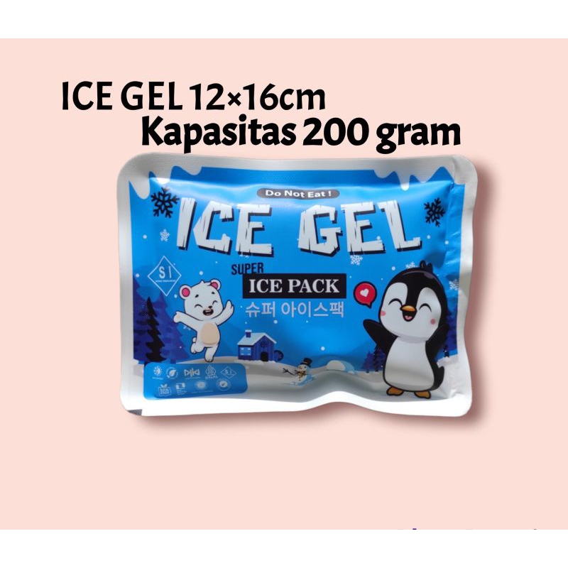 ICE GEL 200 GRAM BLUE ICE PACK ASIP, BUAH, FROZEN FOOD, SAYURAN, DAGING, ICE GEL KIPAS ANGIN AC