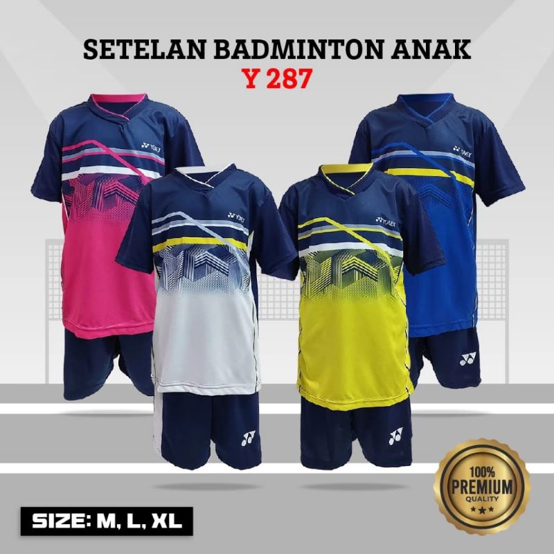Setelan anak/baju badminton anak laki laki dan perempuan STY287