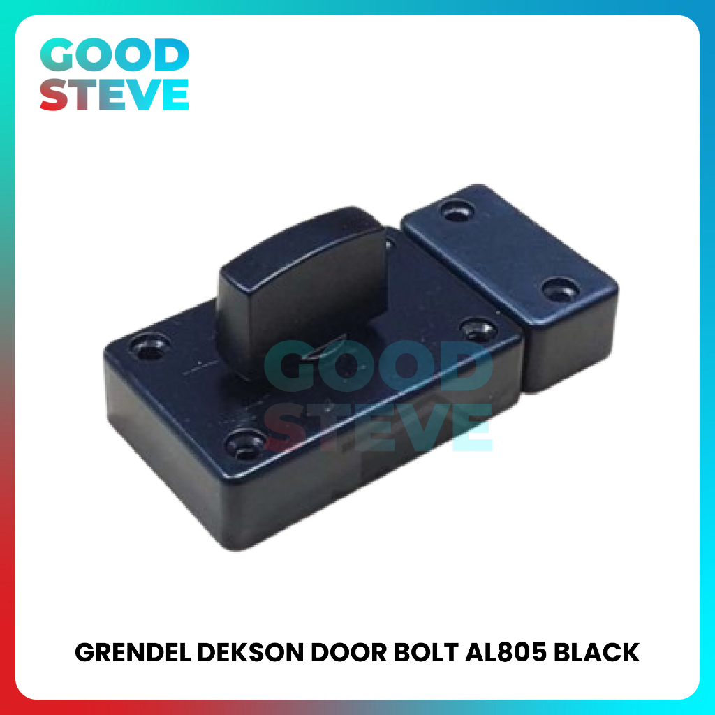 Grendel Putar Slot Kunci Pintu Dekson Door Bolt AL805 Black