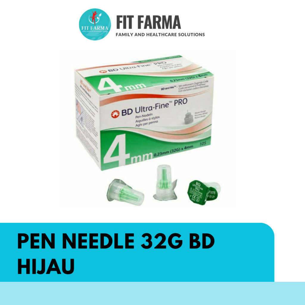 PEN NEEDLE 32G BD HIJAU