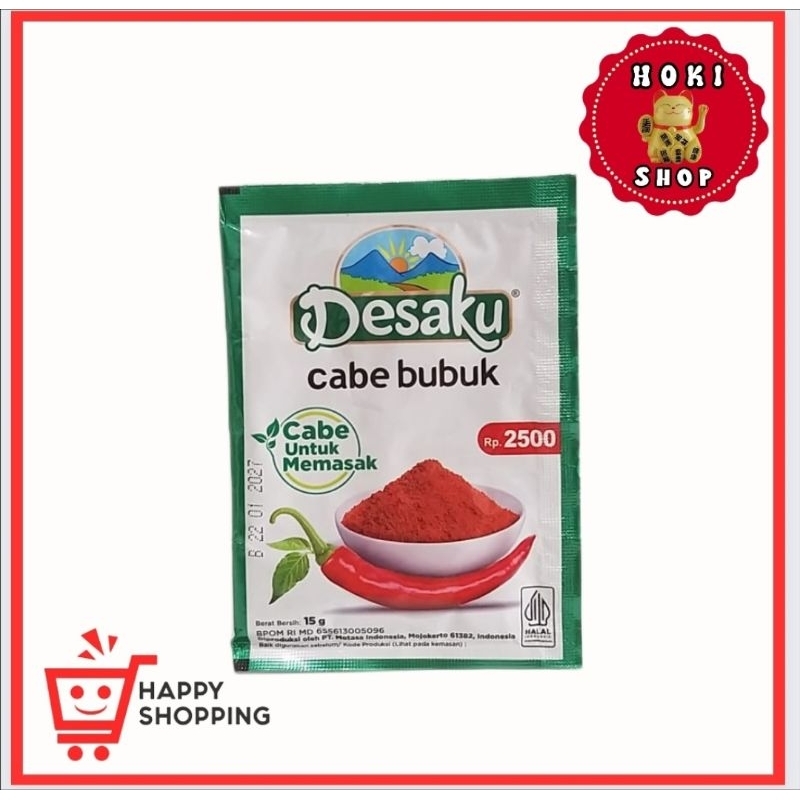 

Desaku Cabe Bubuk 15gr / Cabe Bubuk Desaku