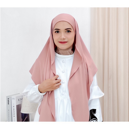 HIJAB SQUARE INSTAN CIPUT OVAL MALAY JERSEY SPANDEK PREMIUM / SEGITIGA INSTAN 1LAYER INNER JERSEY MA
