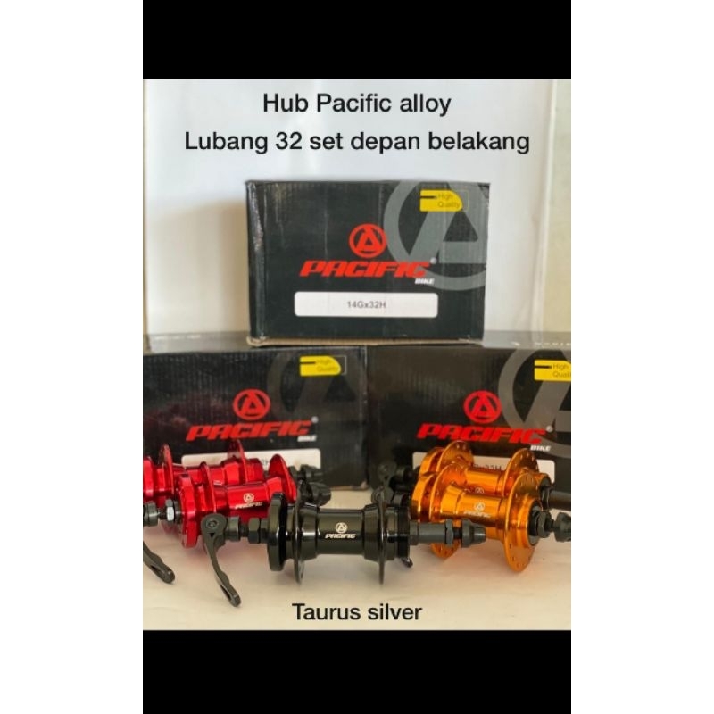 Bos /Hub alloy lubang 32 set depan belakang sepeda MTB