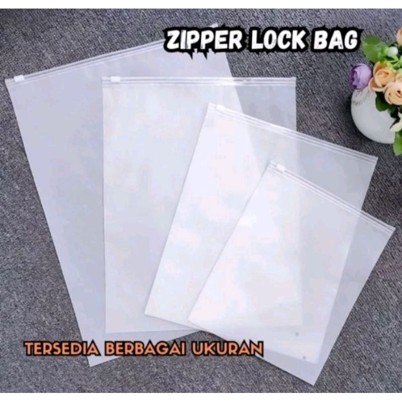 [50pcs] Plastik Zipper Baju / Zipper Bag Potrait / Plastik Baju