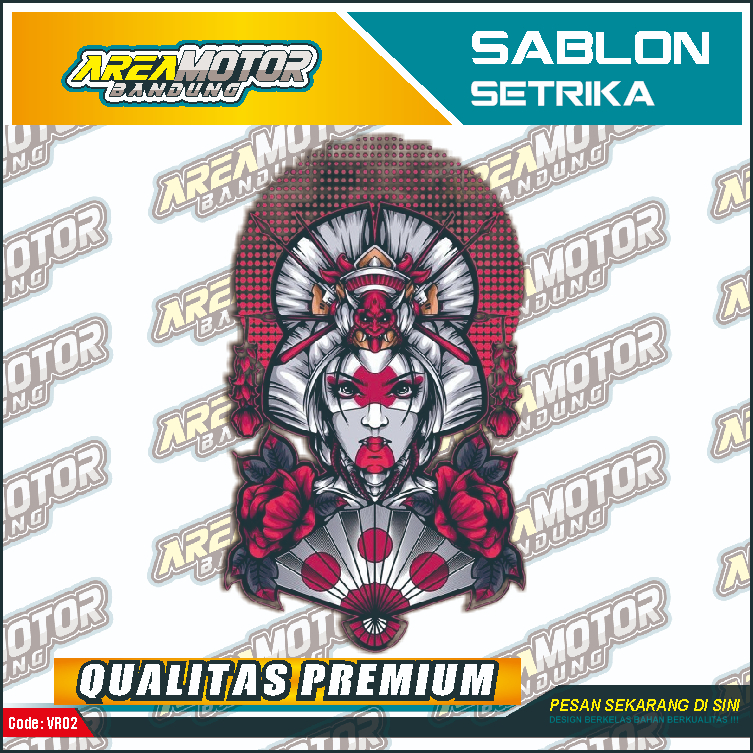

Print sablon DTF/cetak sablon DTF/sablon setrika siap press 1 sisi KODE B98 Uk A4 / A3