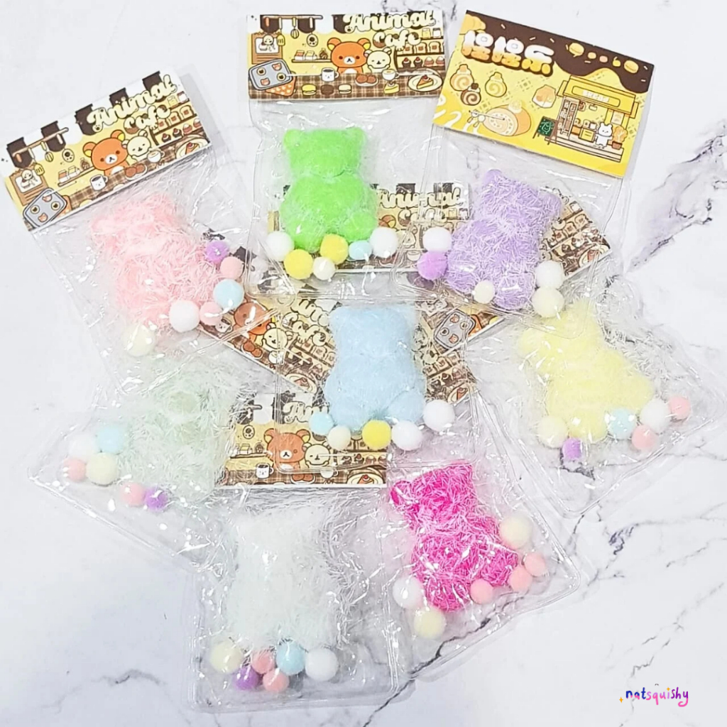 Mini Bear Series Taba Squishy Gummy Bear Satuan Squeezy Fun Toys Stress Relief Toy Squishy Mainan Pe