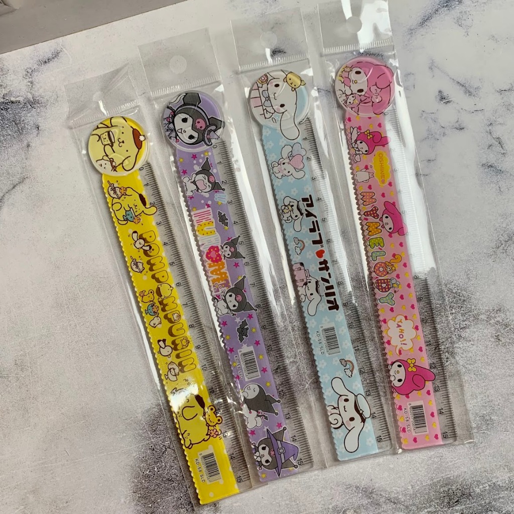 

Penggaris Sanrio Cute Ruler Karakter My Melody Cinnamorol Kuromi Unik Lucu Gift Hadiah