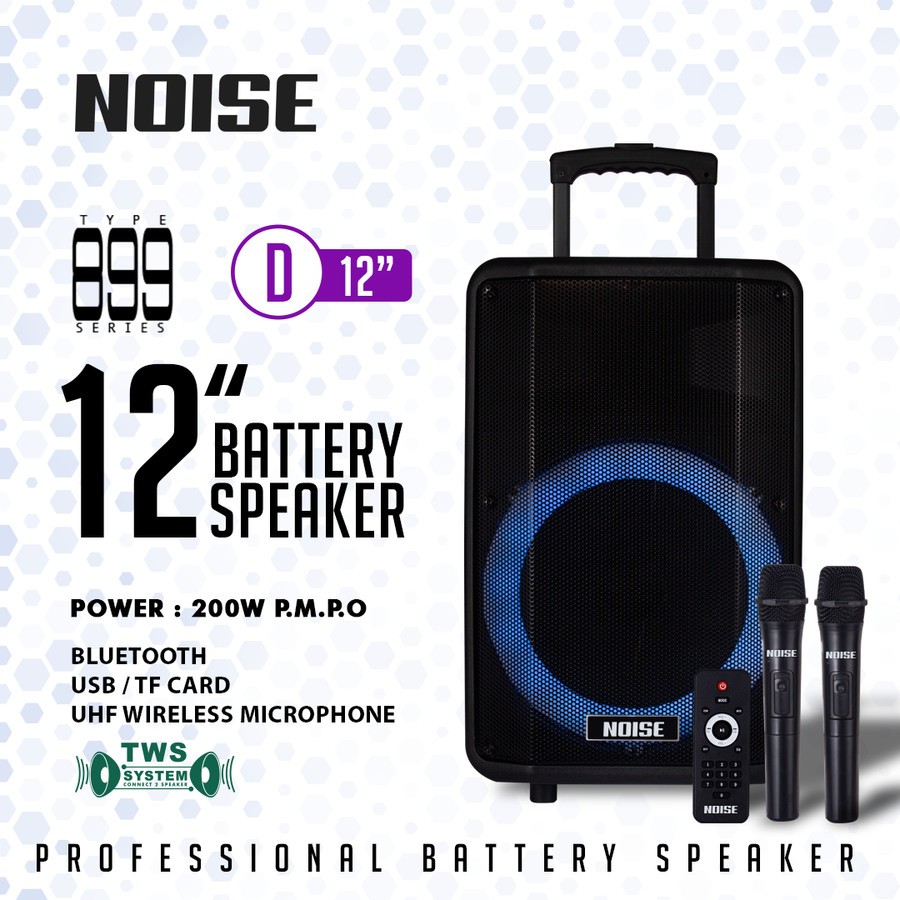 NOISE Speaker 899 D 12 inch Portable
