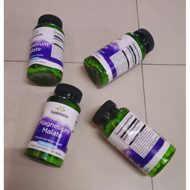 Swanson Magnesium Malate 1000mg 60 tablet * SPECIAL PRICE *