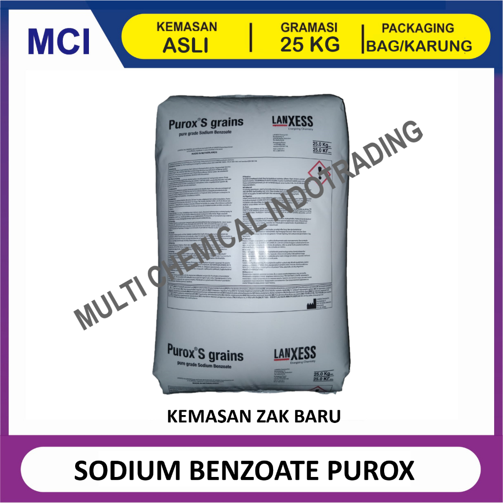 

SODIUM BENZOATRE PUROX ex. HOLLAND || 25 KG
