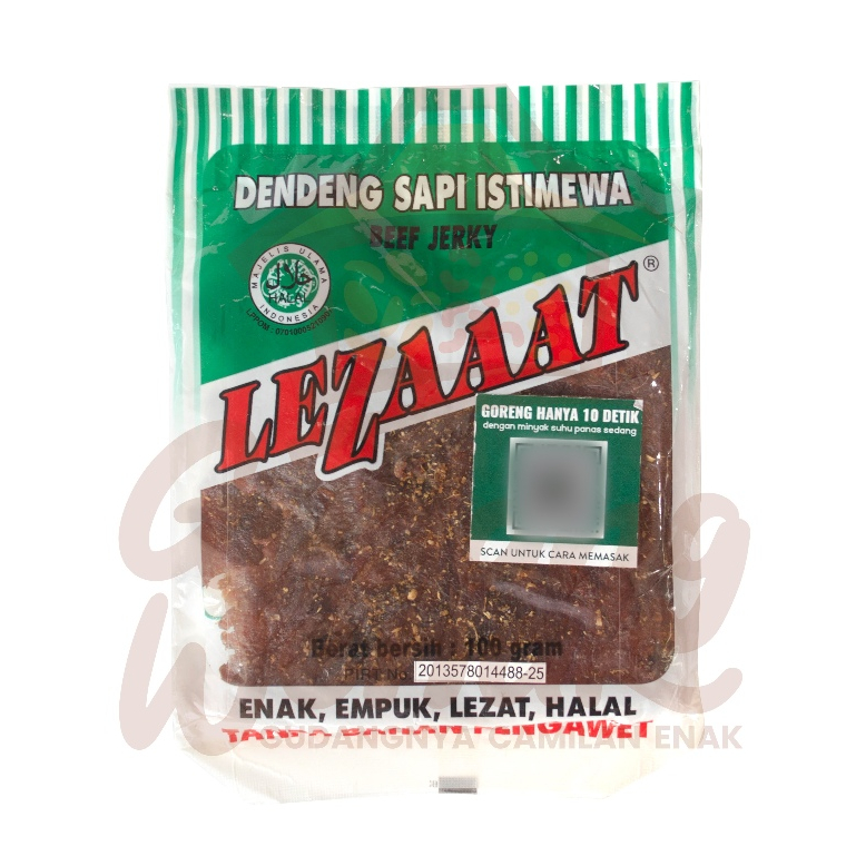 

Dendeng Daging Sapi Dendeng Mentah Cap Lezat 100GR