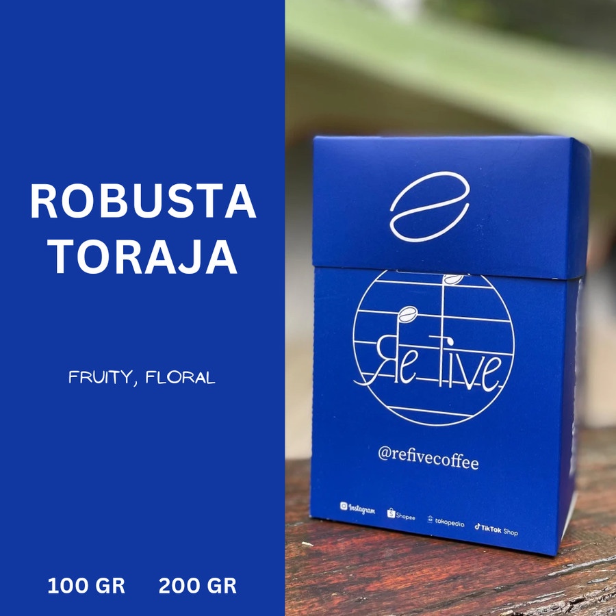 

KOPI BIJI / KOPI BUBUK ROBUSTA TORAJA (SINGLE ORIGIN COFFEE BEANS / GILING) 200gr