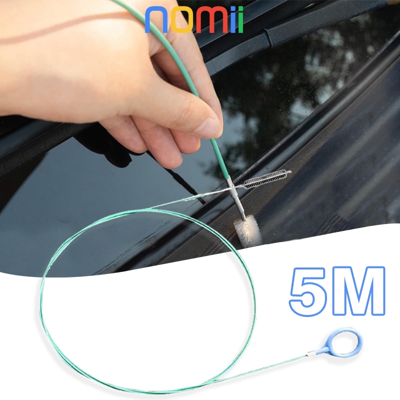 5M Mobil Sunroof Drain Lubang Pembersihan Sikat Mobil Sunroof Lubang Pembuangan Pipa Keruk Universal