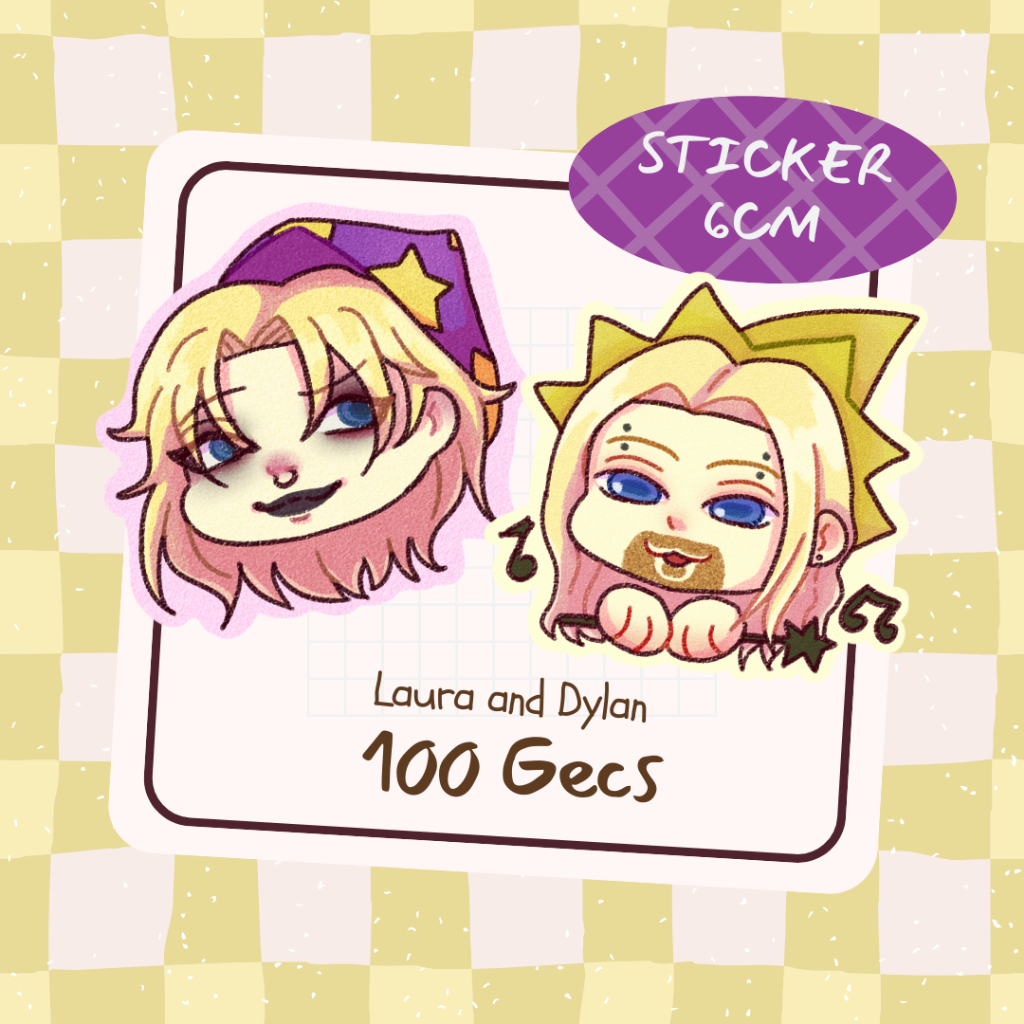 

100 gecs 1000 gecs Sticker Cutted 6cm