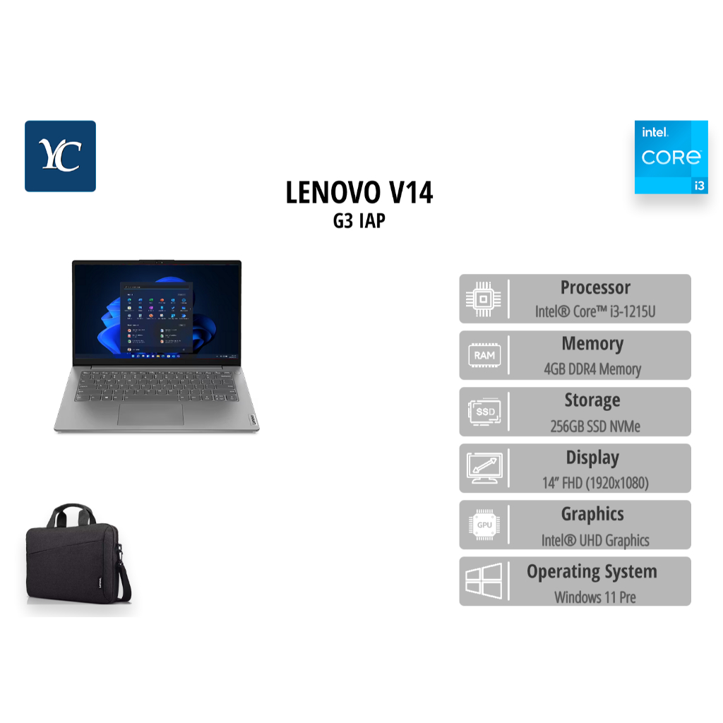 Lenovo V14 G3 I3 1215U RAM 8GB 256GB SSD 14.0 HD Dos