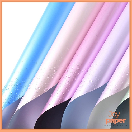 

Kertas buket bunga 2 warna Cellophane Bicolor Pastel Flower Wrap KB6071