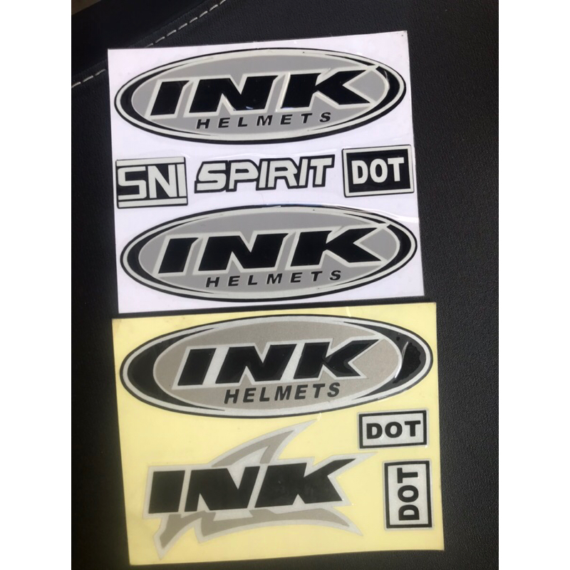 stiker INK 1 set sticker helm cutting INK helm