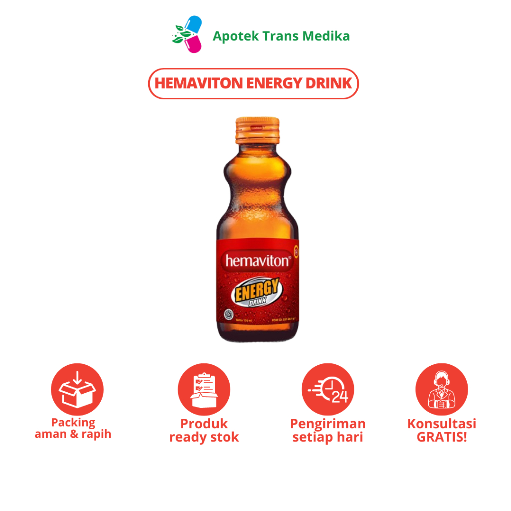 

hemaviton energy drink untuk membantu meningkatkan energi dan vitalitas sehari-hari.