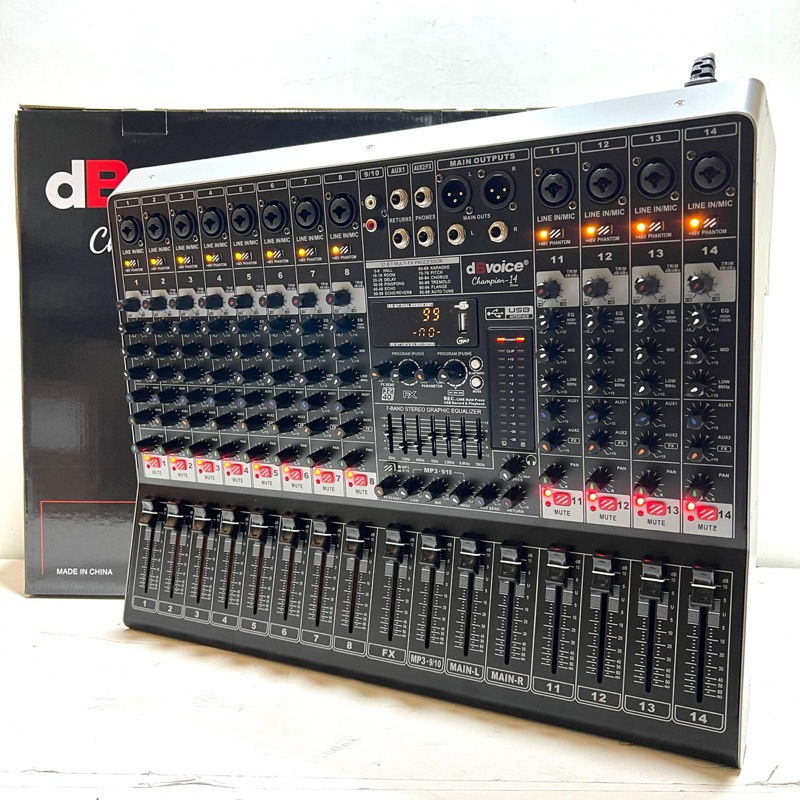 Mixer dB Voice Champion 14 Original 14 Channel dbvoice Champion14