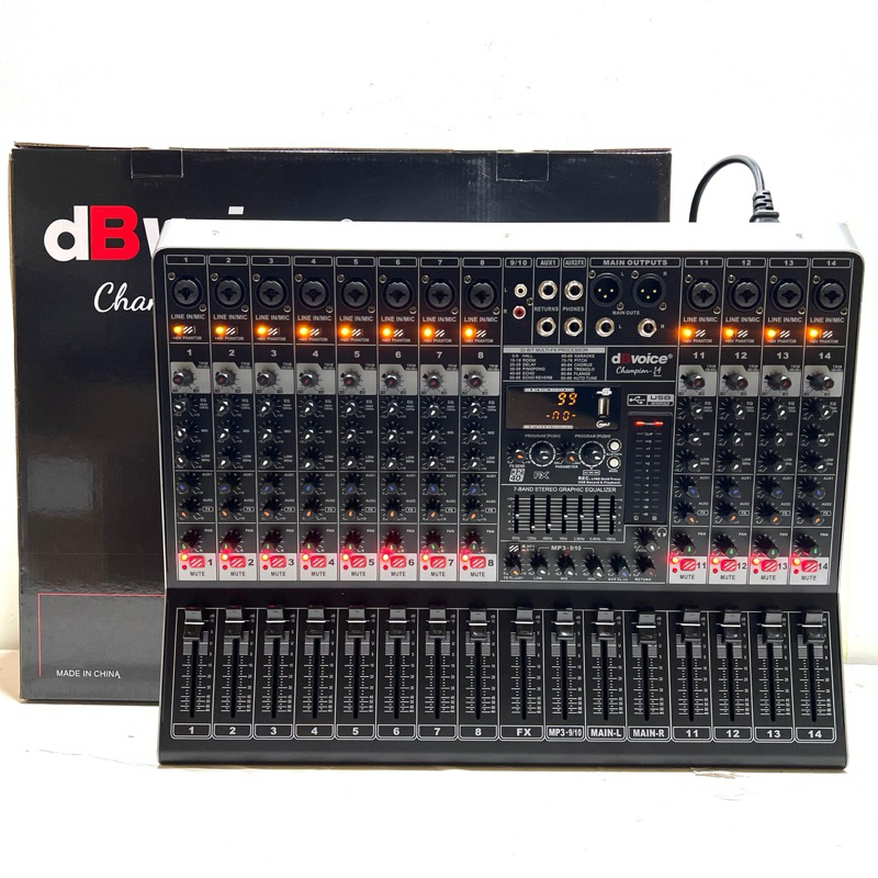 Mixer dB Voice Champion 14 Original 14 Channel dbvoice Champion14