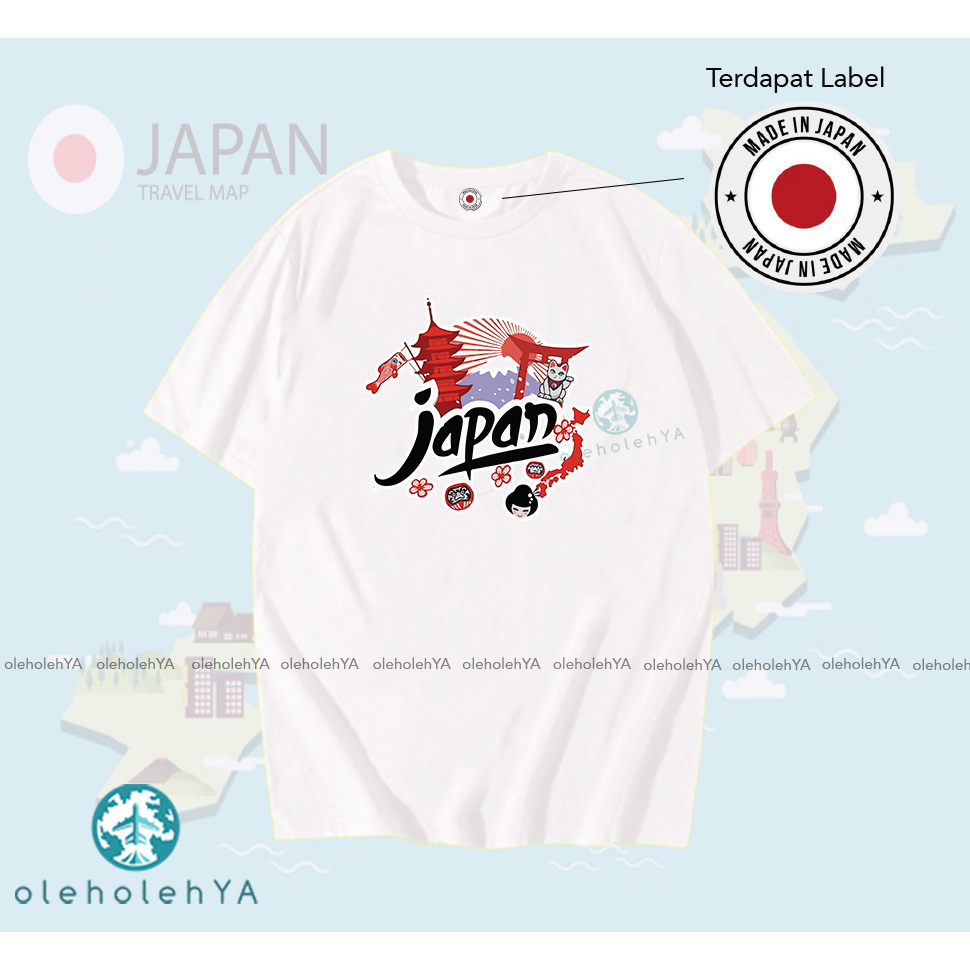 TYPE 3 JAPAN - BAJU KAOS OLEH OLEH JAPAN PREMIUM TAG LABEL JAPAN ASLI - KAOS OLEH OLEH JEPANG KYOTO 