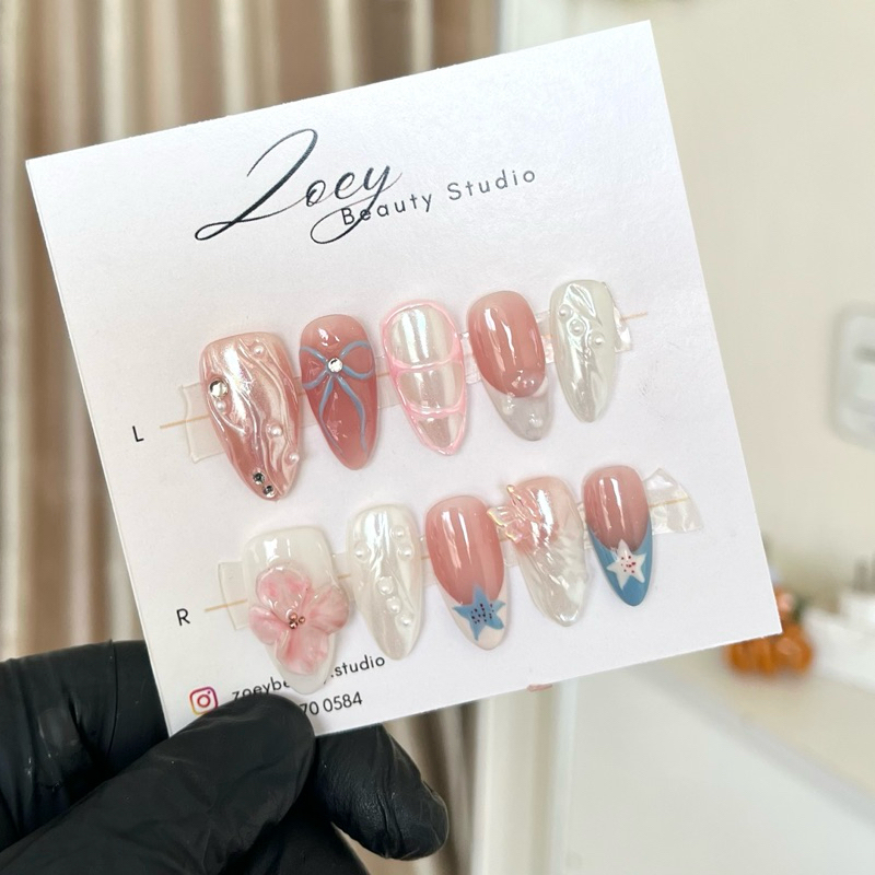 3D press on nail "Fairy Forest"