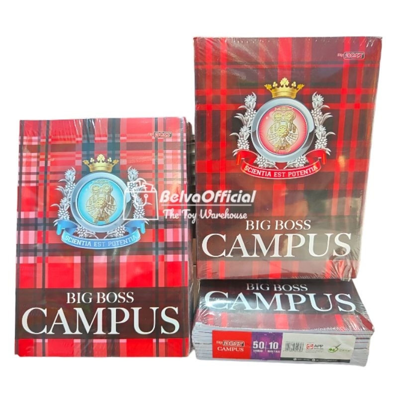 

BUKU TULIS CAMPUS BIG BOSS 50 LEMBAR (10pack )