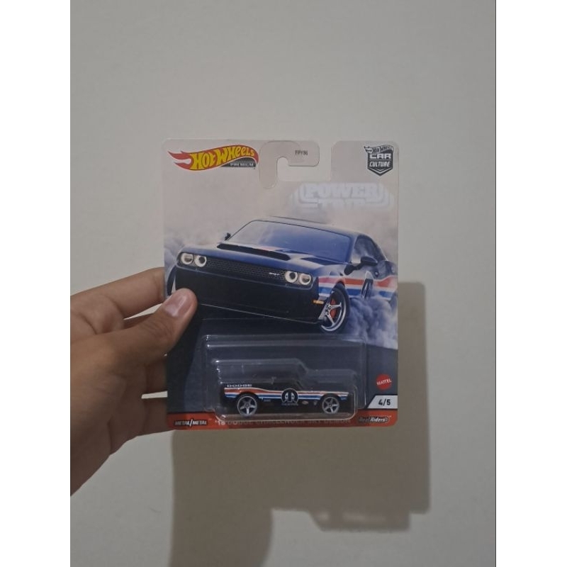 Hotwheels 18 Dodge challenger srt demon premium power trip