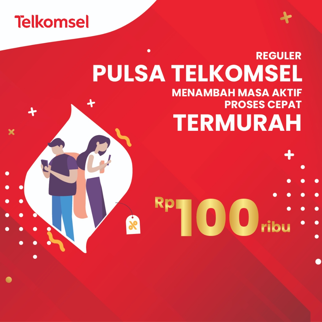 Pulsa Telkomsel 100k 100000 Reguler