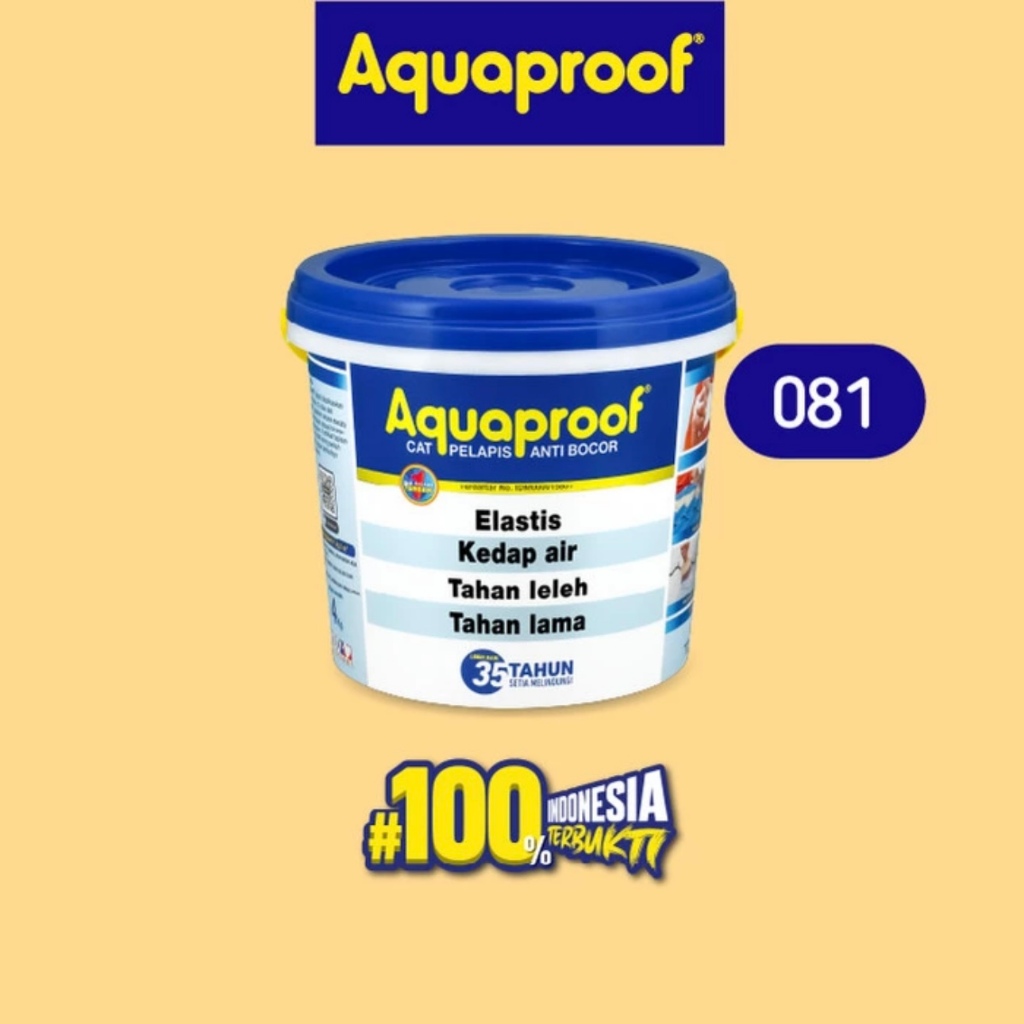 Aquaproof 4 Kg 081 Cream Krem Cat Pelapis Waterproofing Anti Bocor No Drop