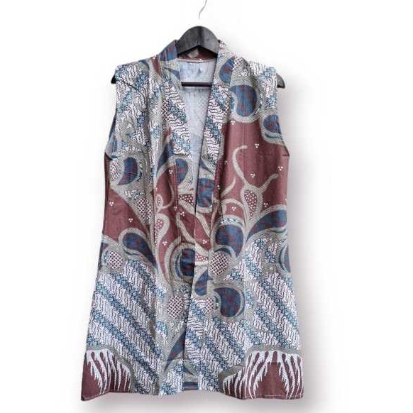 Ready Stock Vest Outer Yukensi Batik Wanita