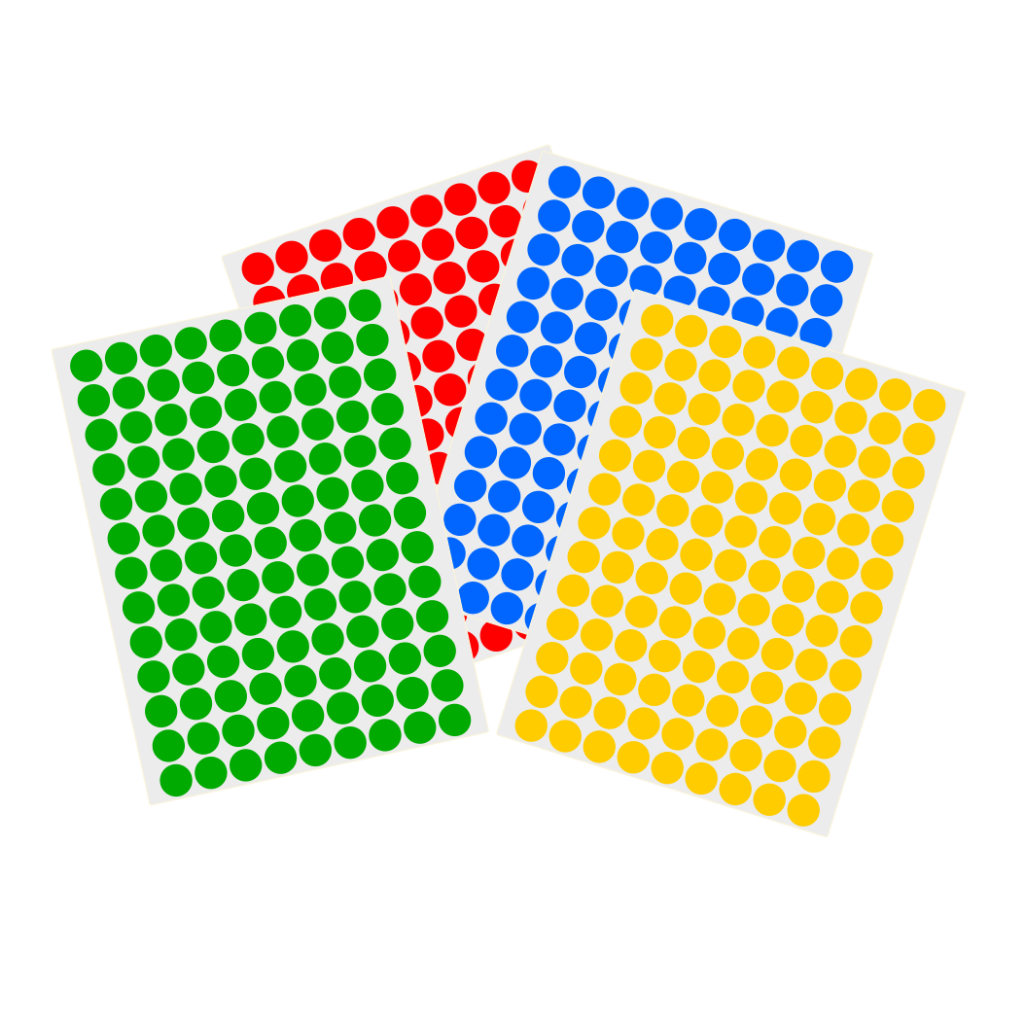 

Stiker Bulat Polos Diameter 1cm Stiker Kode Warna Bulat