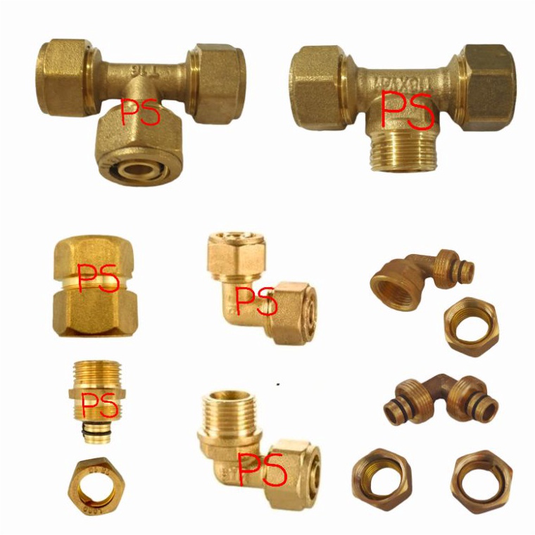 Nepel Sambungan Pipa Air Panas Dingin Kuningan Water Heater Tee Shower Elbow L Sock Sok Drat Luar Dr