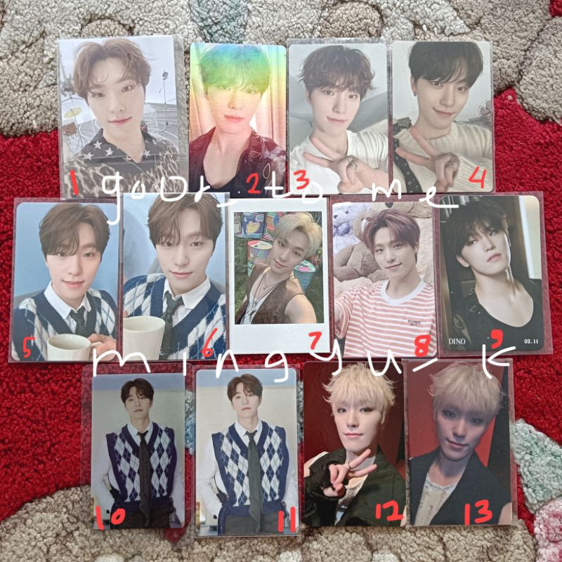 [ READY INA || FREE PC/MERCH OFFICIAL ] SEVENTEEN PC — DINO ( Dicon Teddy FTS FML Seventeenth Heaven