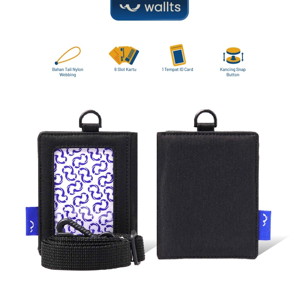 

KODE B6V2 Wallts Lorey Lanyard Name Tag Id Card Pria Wanita
