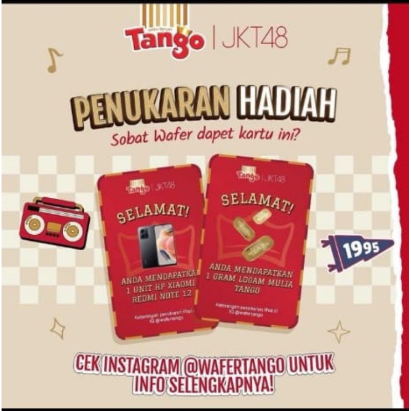 

Sekar_Shop07 Tango X Jkt48 (Isi 10Pcs, Pasti Dapat Pc Atau Kata2 Dari Oshi 4Pcs)