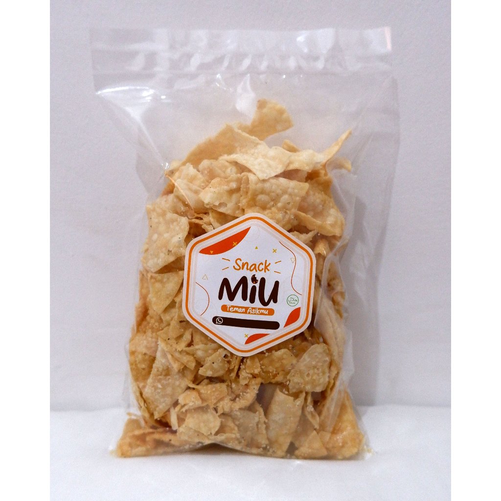 

Snack Miu - Keripik Pangsit Gurih Renyah 250Gr