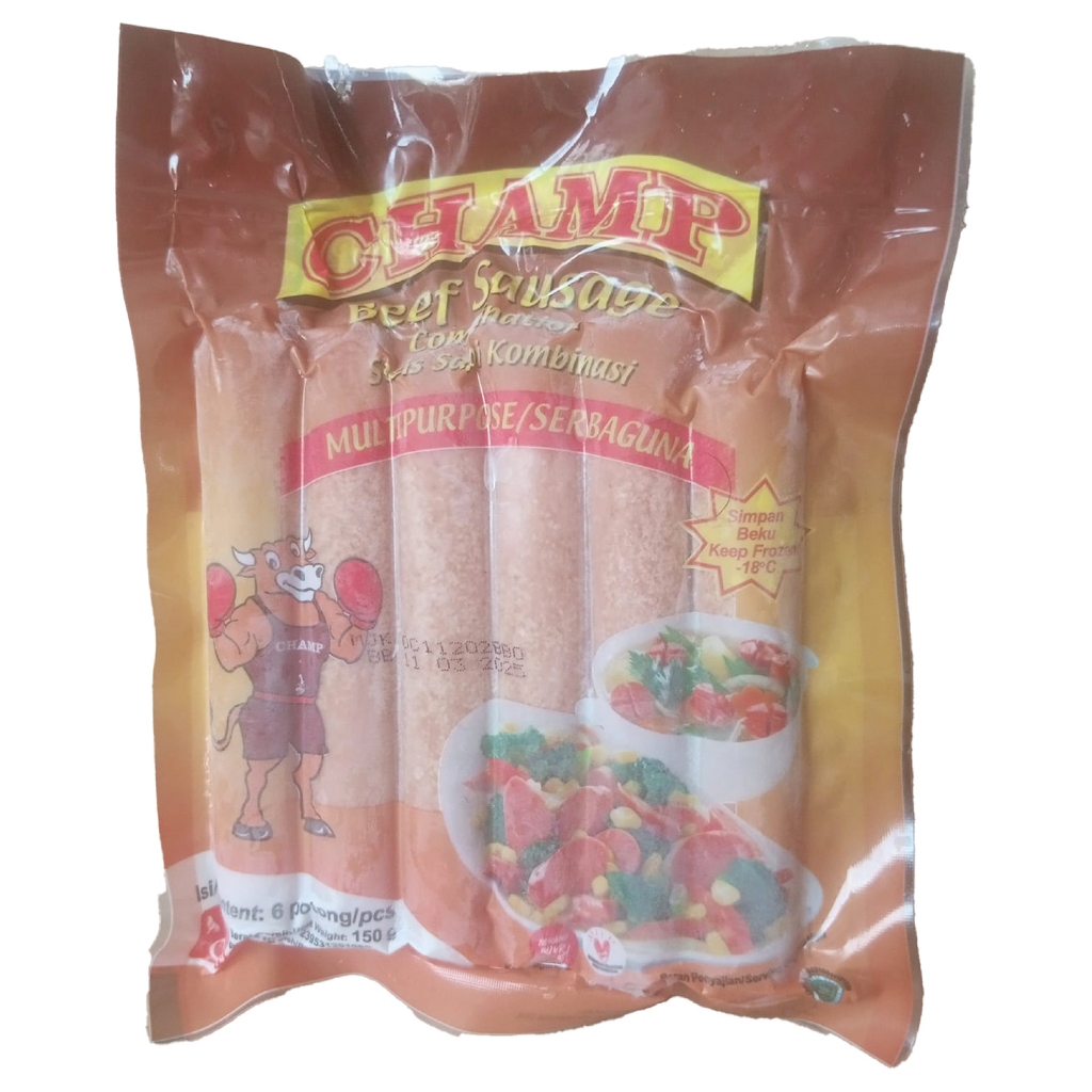 

CHAMP Sosis Sapi 150 Gram Isi 6