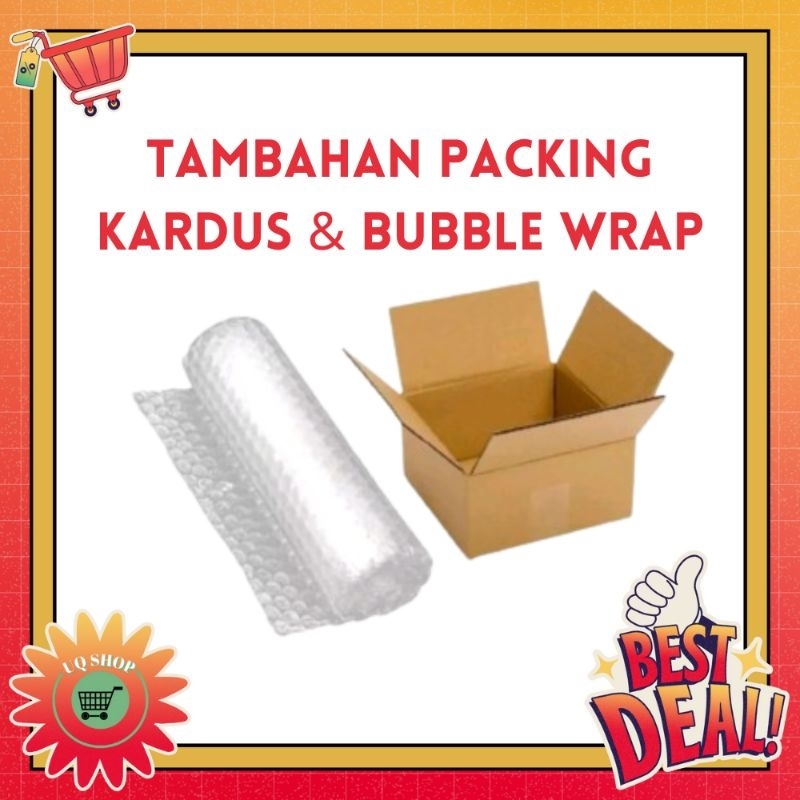 

Extra Packaging Kardus & Bubble Wrap