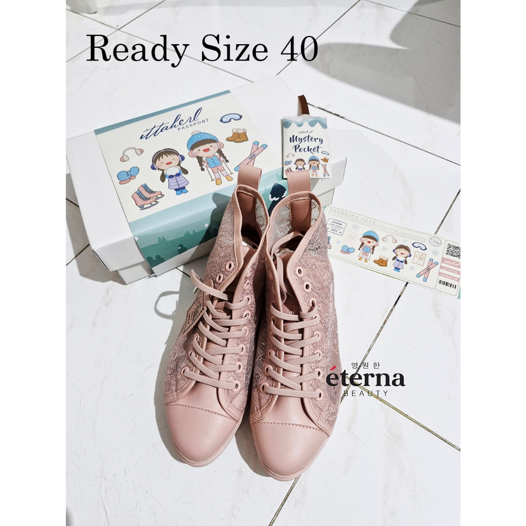 New Size 40 - Ittaherl Yae Blush hi top sneakers ready stock