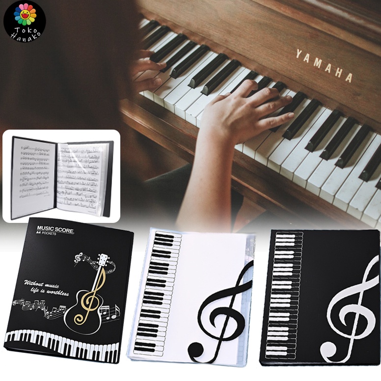 ART G16E Nota Lembaran Piano MusikPopuler Music Score A4 Tempat File Map Dokumen Booklet  4 Sheets